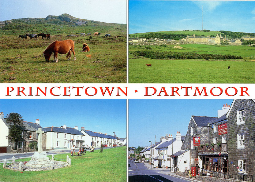 Briefkaart van Princetown, Dartmoor