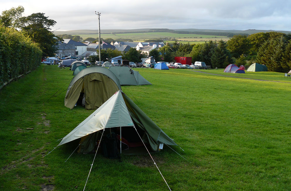Campsite in Princetown, Dartmoor