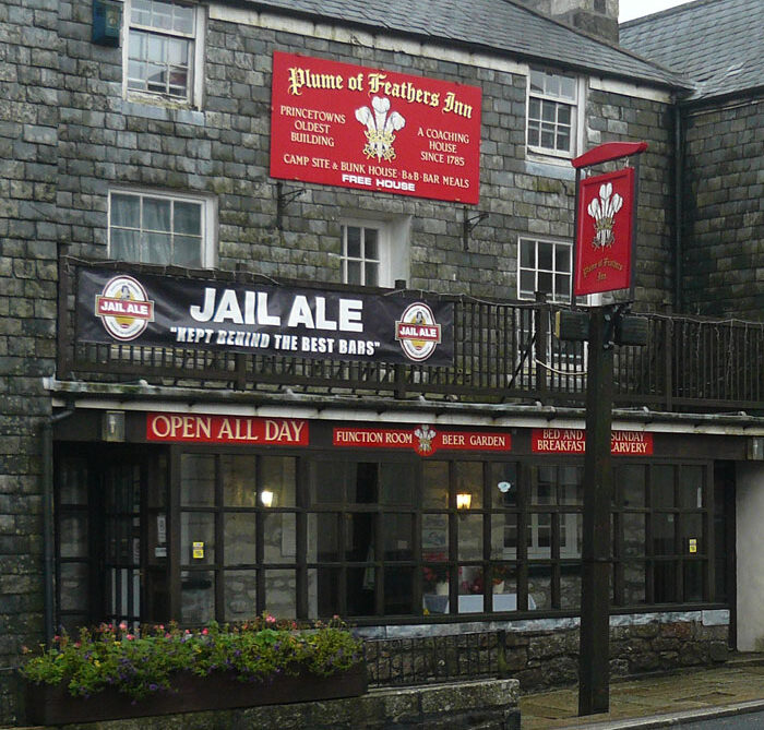 Plume of Feathers Inn, oude herberg in Princetown, Dartmoor