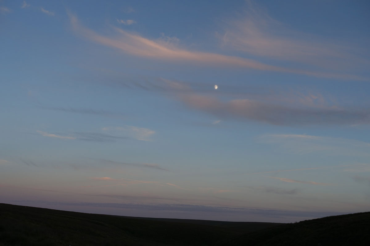 Zonsondergang bij de Rattlebrook