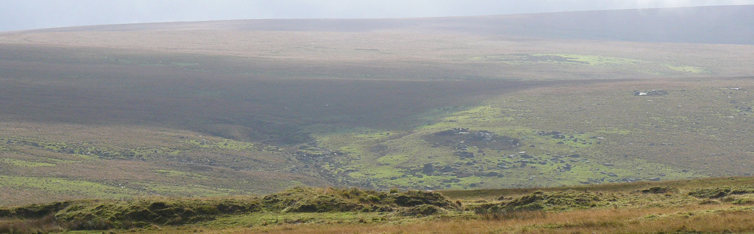 Calveslake Tor in de mist