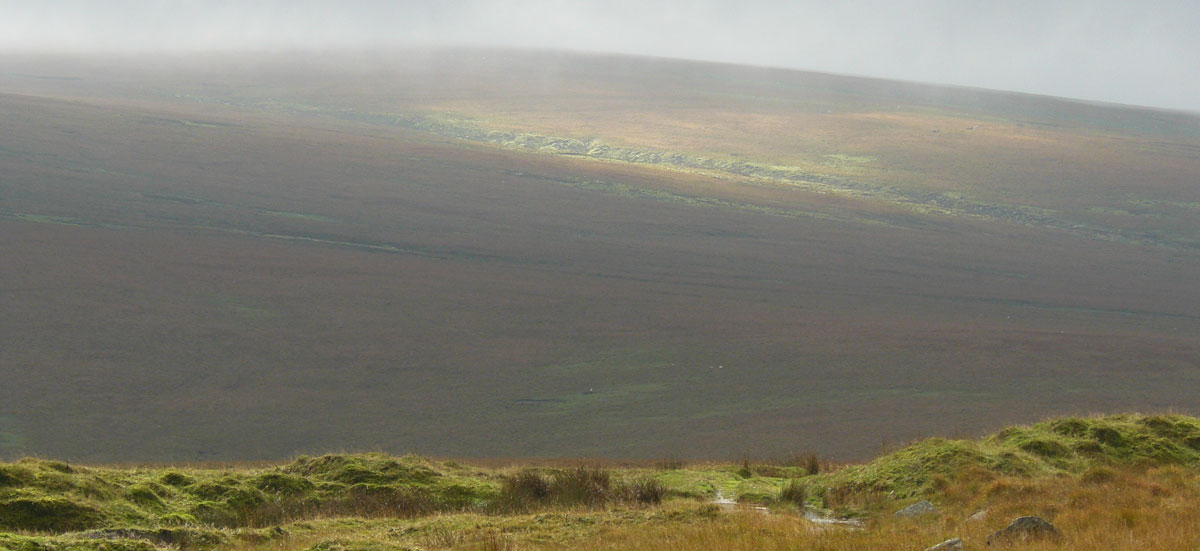 Optrekkende mist bij Calveslake